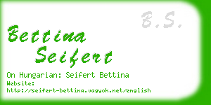 bettina seifert business card